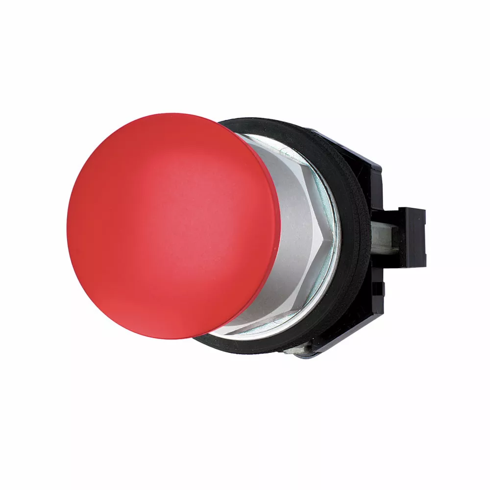 Cutler-Hammer HT8CBRB HT800 pushbutton, 30.5 mm, Watertight/Oiltight-HT800, Pushbutton, 40 mm, NEMA 1, 2, 3, 3R, 4, 4X, 12, Non-illuminated, Two-position, Maintained push, maintained pull, Red actuator,