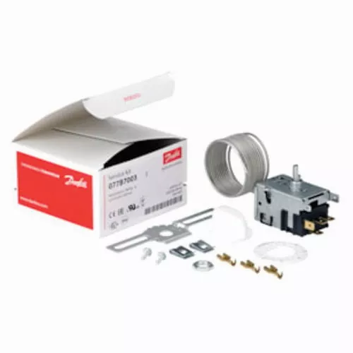 Danfoss 077B7001 Refrigerator Thermostat – 4.3' Capillary, Precise Temperature Control