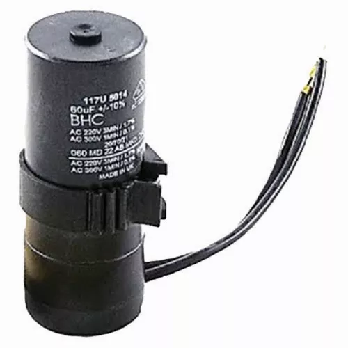 Danfoss 117U5014 60µF 220V Round Start Capacitor – For PL & TL Model Compressors