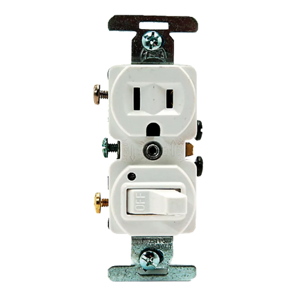 DiversiTech 620-274W Switched Outlet Combo, White, 120V, 10-Pack