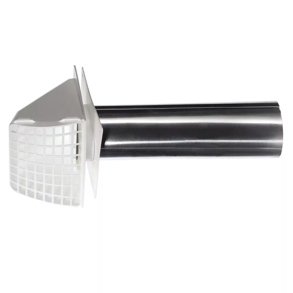 DiversiTech 650-031 Plastic Wall Hood, White, 3" Diameter Vent