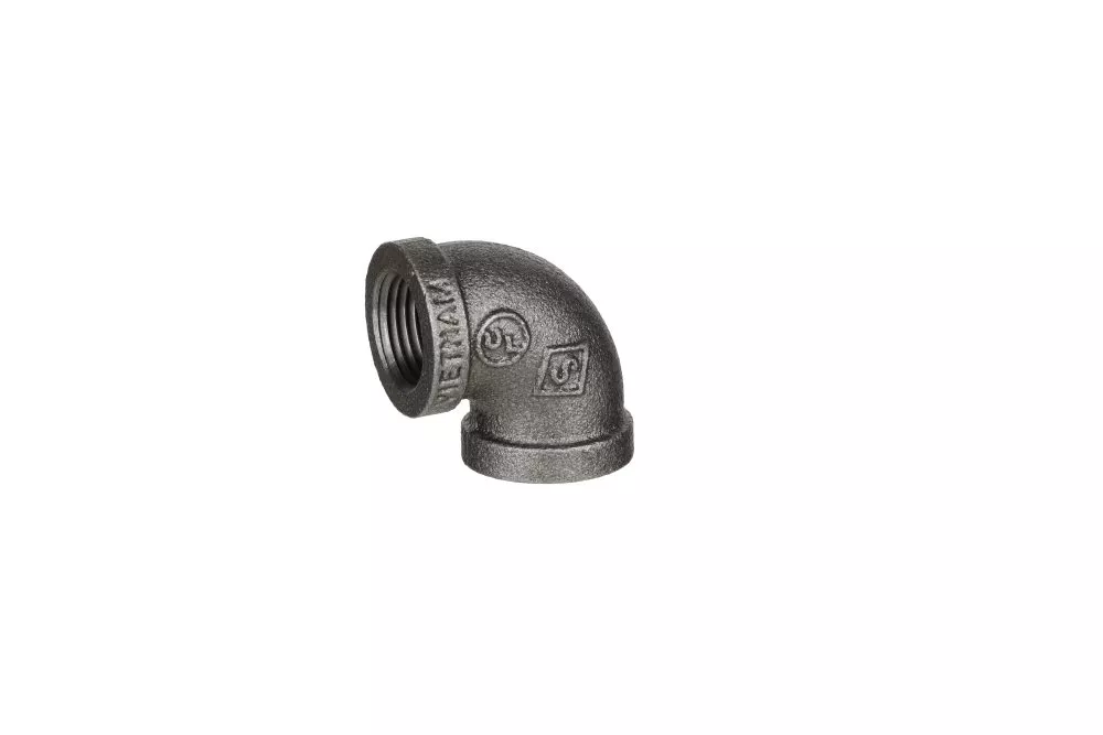 DiversiTech BPF-01 Black PVC 90° Elbow, 1/2"