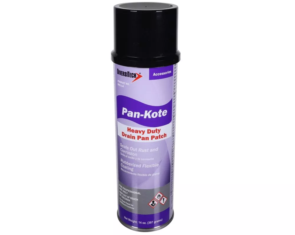 DiversiTech Pan-Kote 641-14 Drain Pan Patch, Rubberized Aerosol Coating, 14 oz