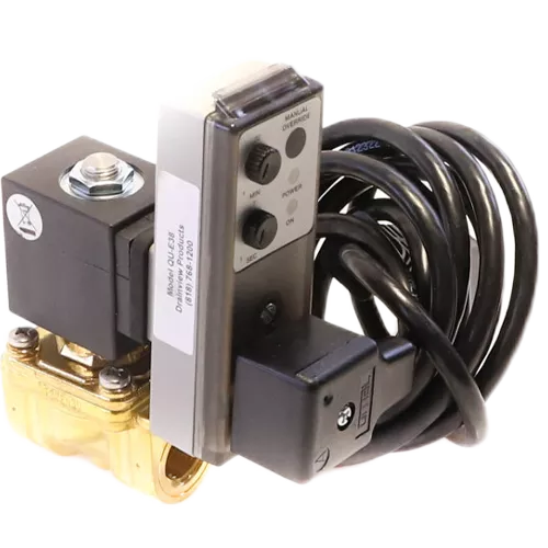 Drainview Products QU‑E38 Timer Valve — 3/8″ Electric Drain Timer Valve 120 VAC