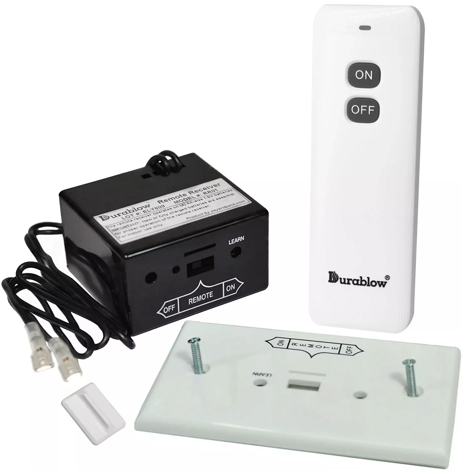Durablow TR1001 Fireplace Remote Control Kit for Gas Fireplaces