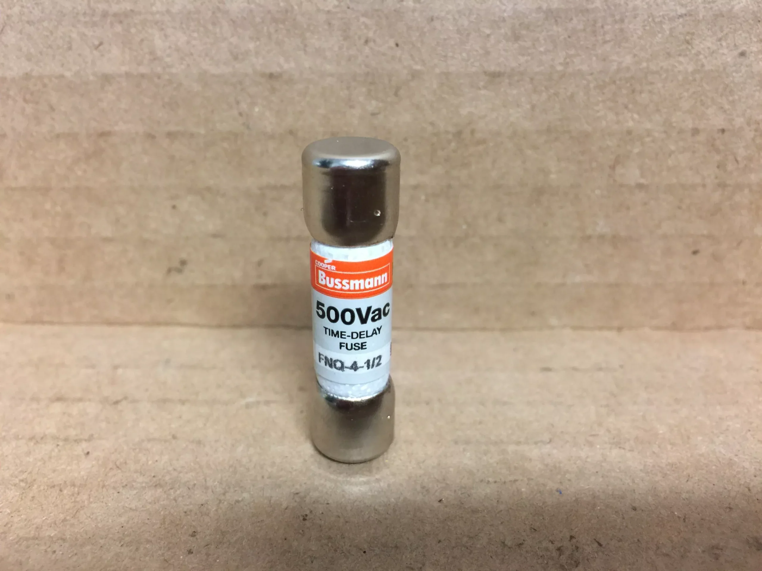 FUSE; TIME DELAY, POWER FERRULE, 500VAC, 4.5 AMP, 10PK