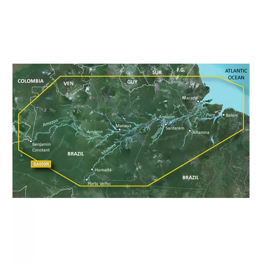 Garmin BlueChart g3 HD - HXSA009R - Amazon River - microSD/SD [010-C10