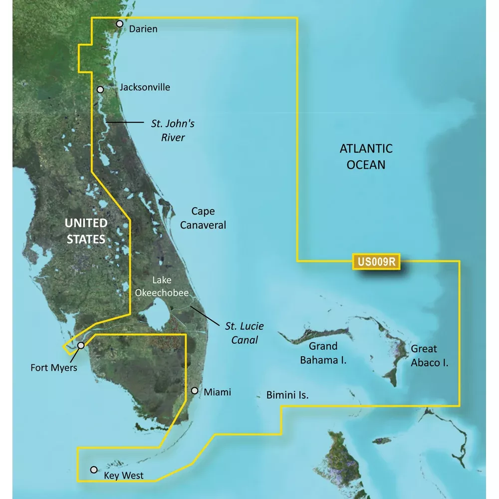 Garmin BlueChart g3 Vision HD - VUS009R - Jacksonville - Key West - mi