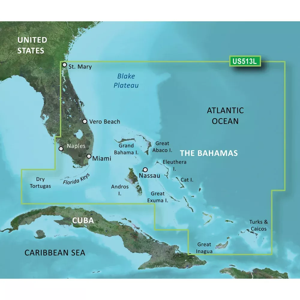 Garmin BlueChart g3 Vision HD - VUS513L - Jacksonville - Bahamas - mic