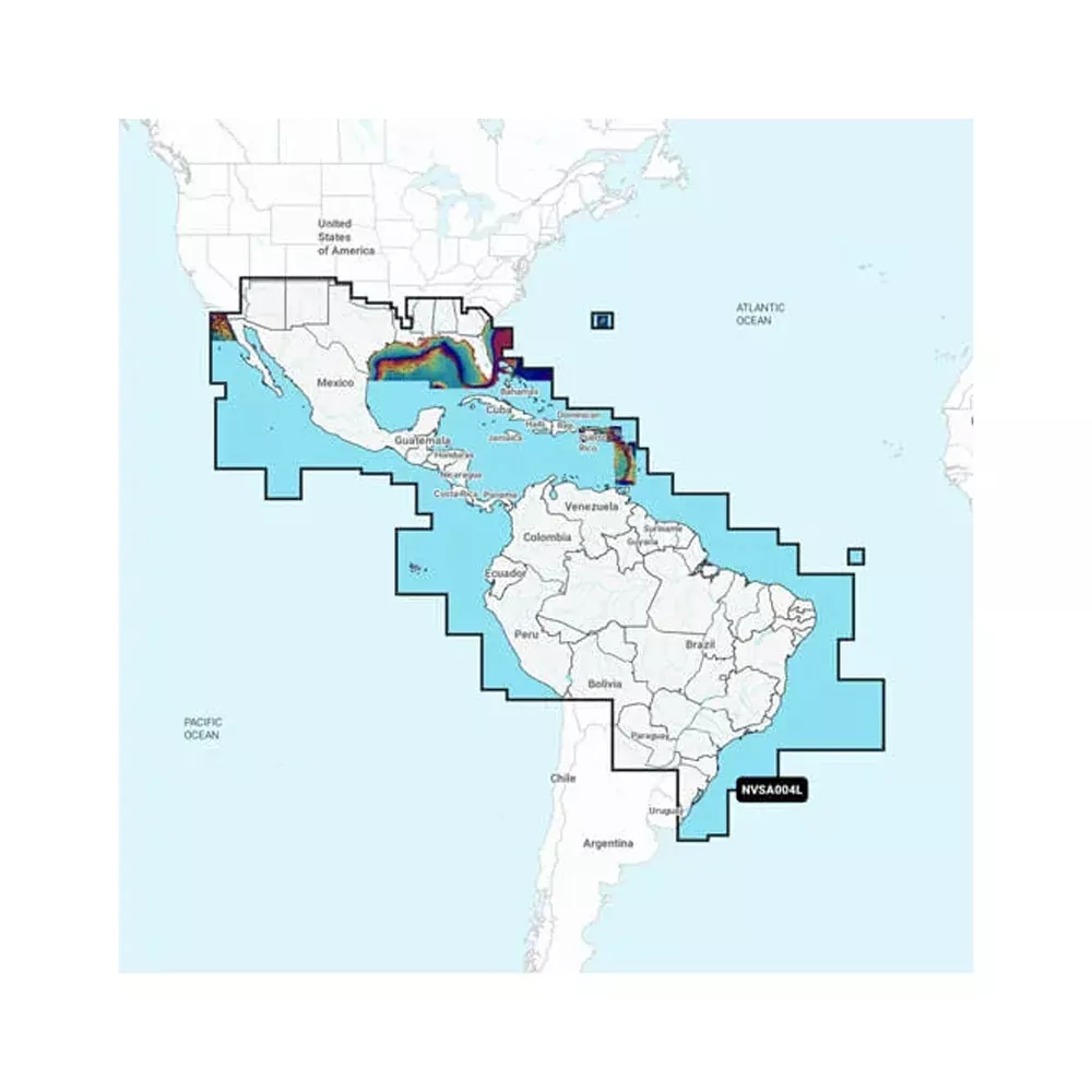 Garmin Navionics Vision+ NVSA004L -Mexico, the Caribbean to Brazil - I