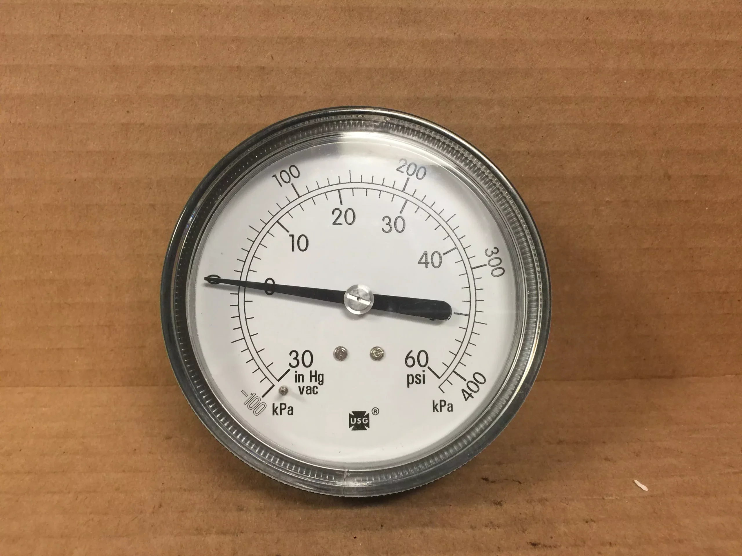 Gauge; Pressure; 30" HG - 60 PSI