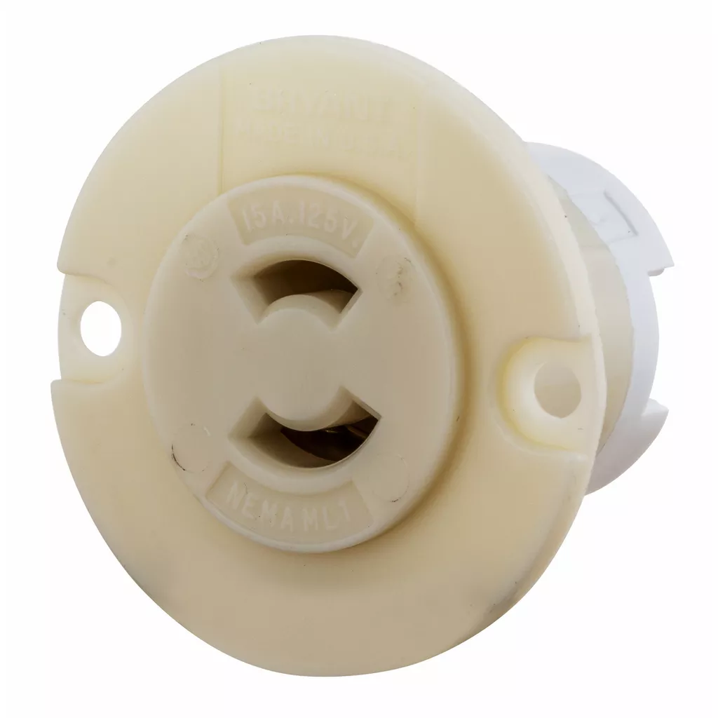 HCI 7468N LKG FLG-RCPT, MIDGET, 15A