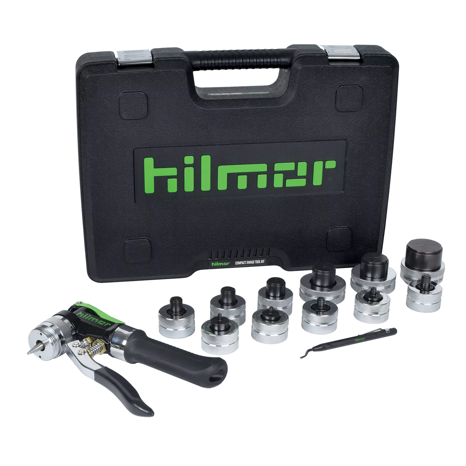 Hilmor 1964041 Deluxe Compact Swage Tool Kit, 1/4" to 2-1/8", HVAC Tube Expander