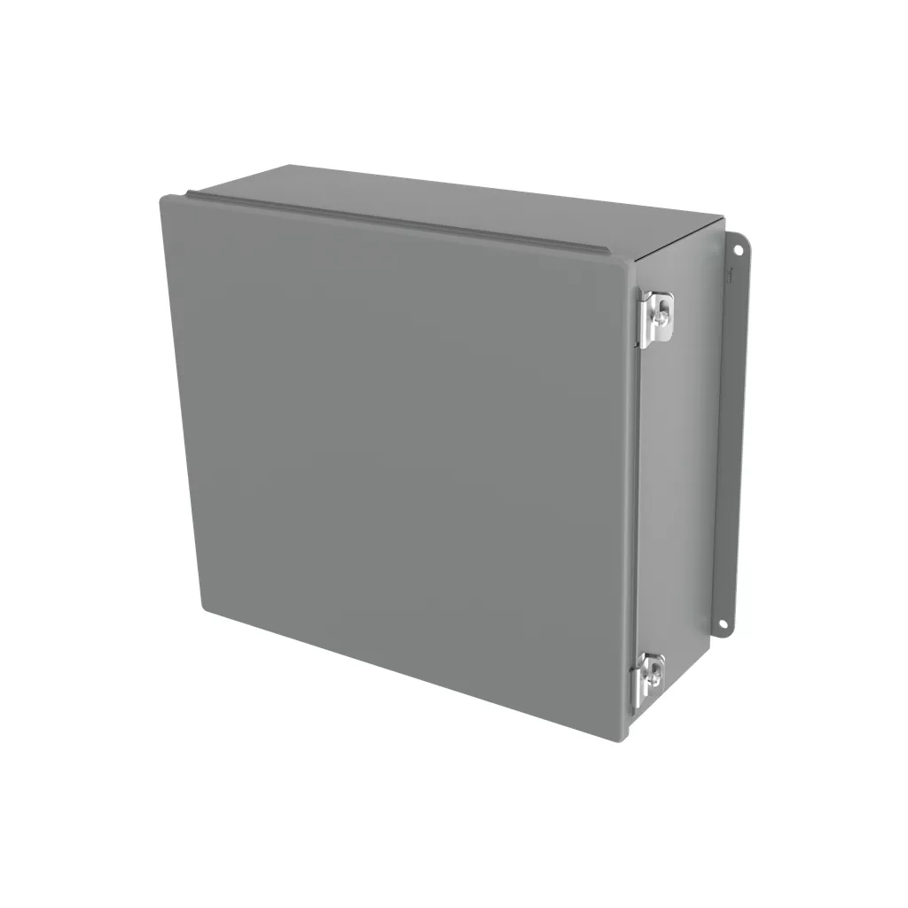 Hoffman A1008CHS Continuous Hinge with Clamps CH, Type 12, 10" x 8" x 4", Gray, Steel
