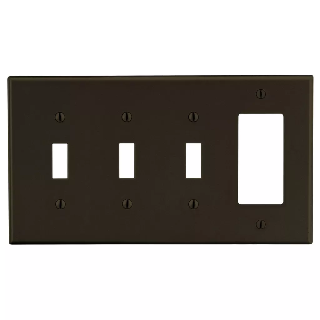 HPW P326 WALLPLATE, 4-G, 3) TOG 1)