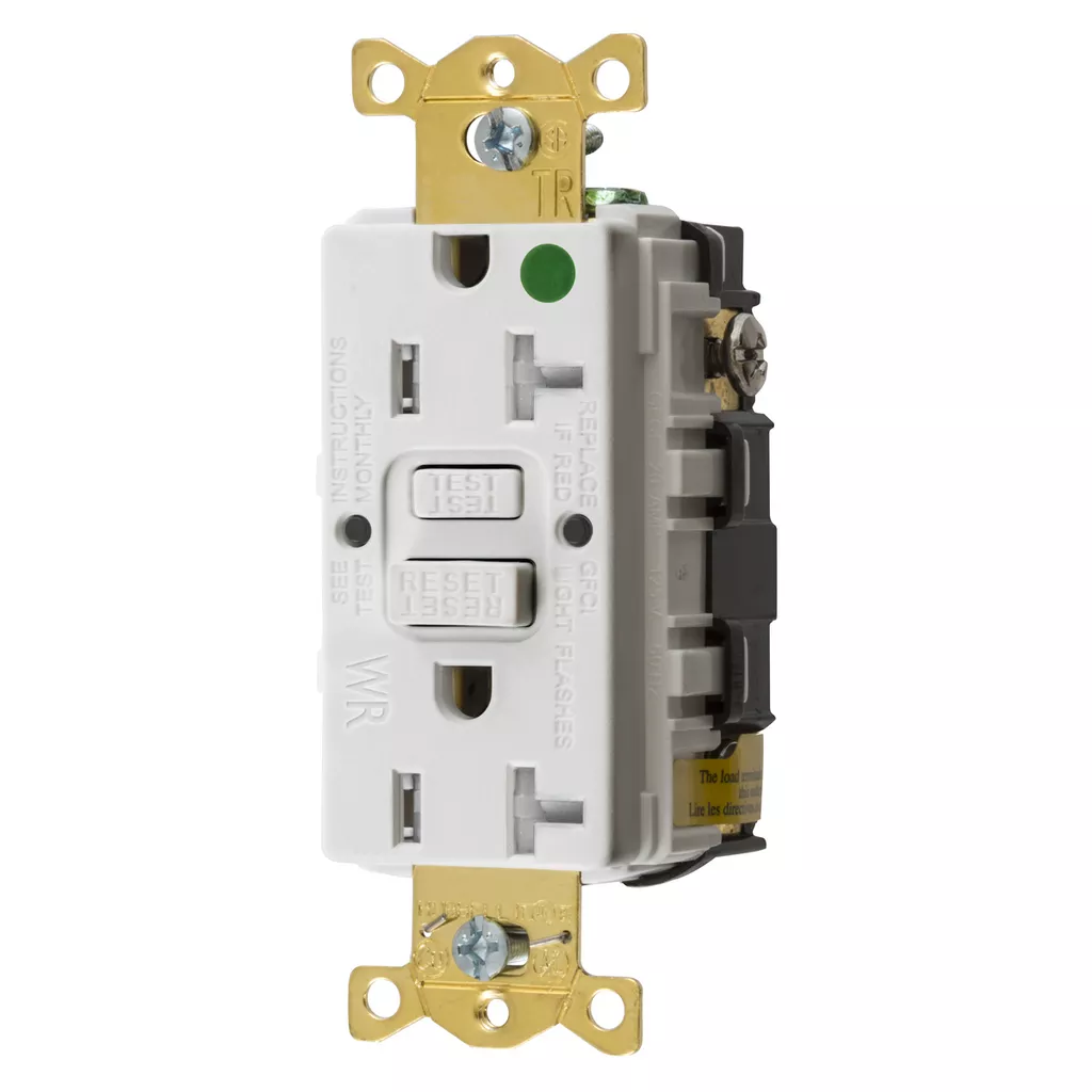 Hubbell GFTWRST83WU20A COMM HG SELF TEST TRWR US GFR WHITE