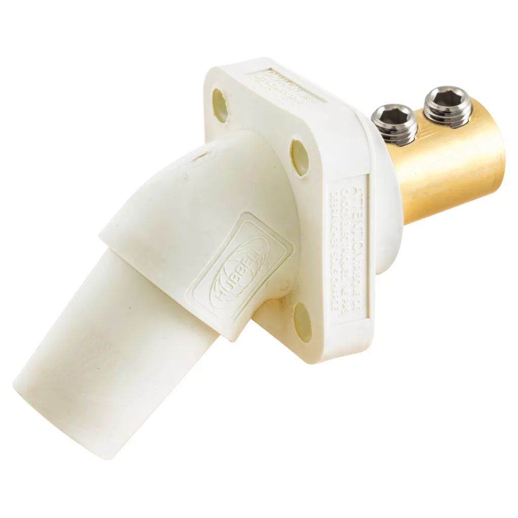 Hubbell HBLFRAW Single Pole, 300/400A ANG REC, SCRW, WH
