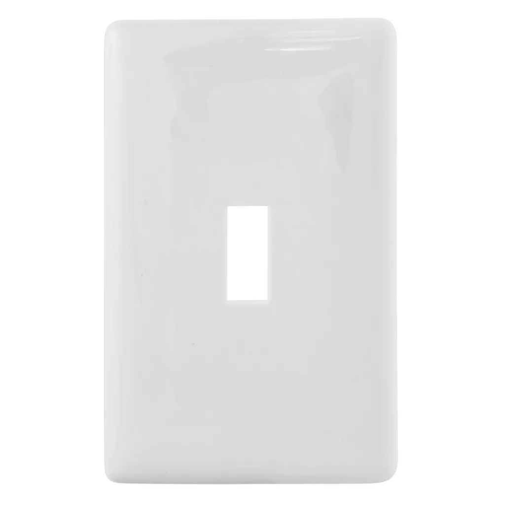 Hubbell NPS1W WALLPLATE, 1G TOG, SNAP-ON, WHITE