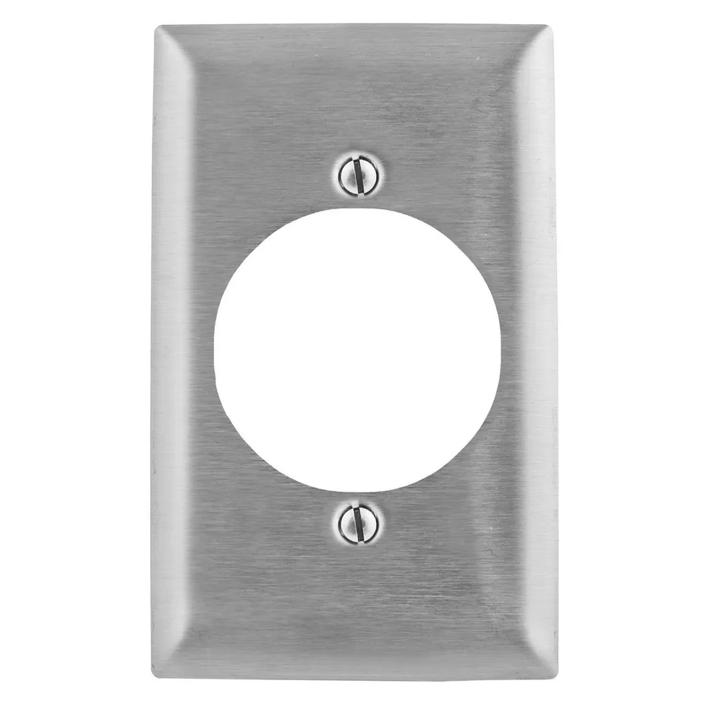 Hubbell SSJ723 WALLPLATE, JUMBO, 1-G, 2.15", SS