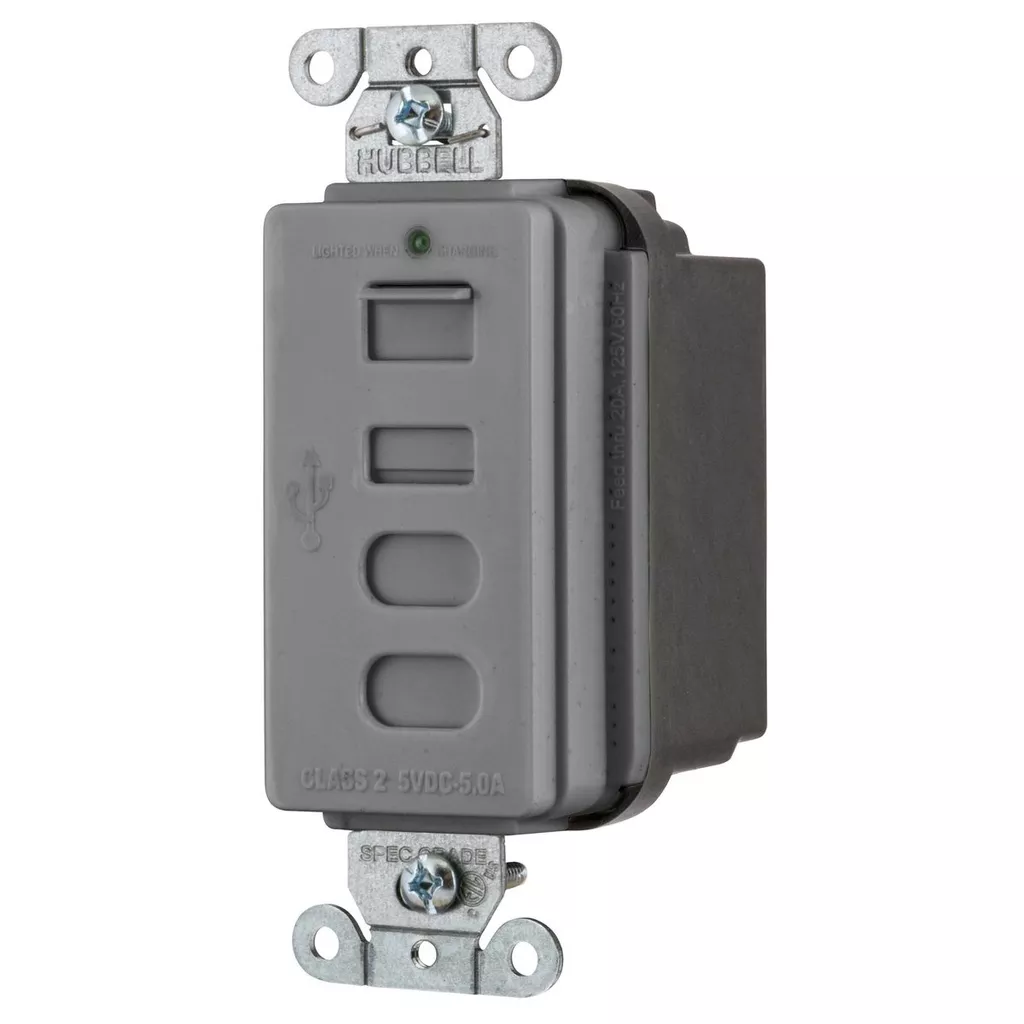HWDK USB4ACGY USB CHRGR 4 PORT 5AMP