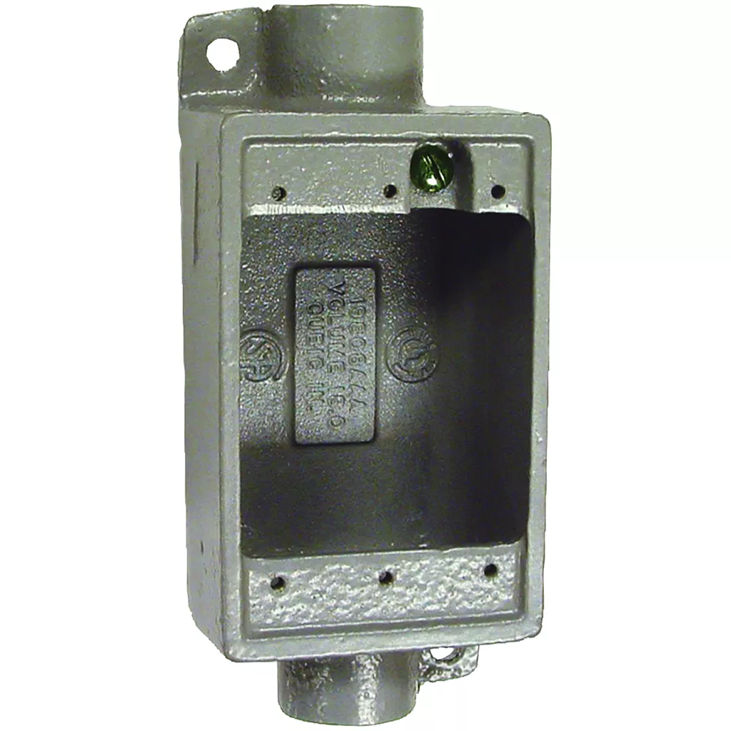 Killark FSC-3M 1"Iron, Shallow Feed Thru Device Box