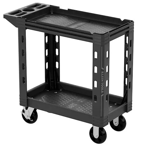 Klein 54834MB MODbox™ Service Utility Cart, 18" Width, Polypropylene, Black