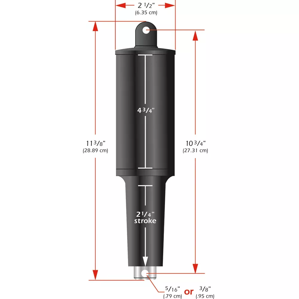Lenco 101XD Extreme Duty Actuator 24v 2 14 Stroke 38 Hardware 15063001