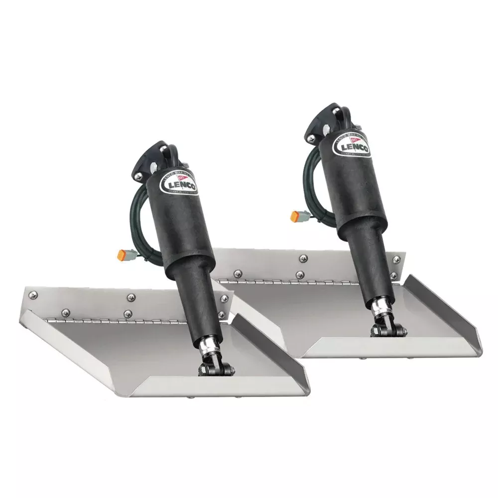 Lenco 9" x 9" Edge Mount Trim Tab Kit without Switch Kit 12V [15013-10