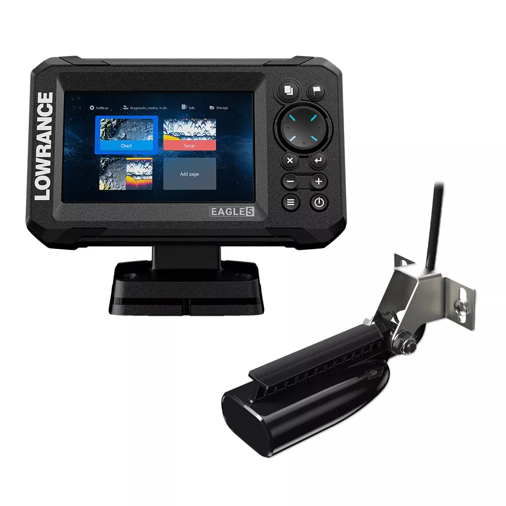 Lowrance Eagle 5 Combo - SplitShot Transducer w/C-MAP Charts [000-1622