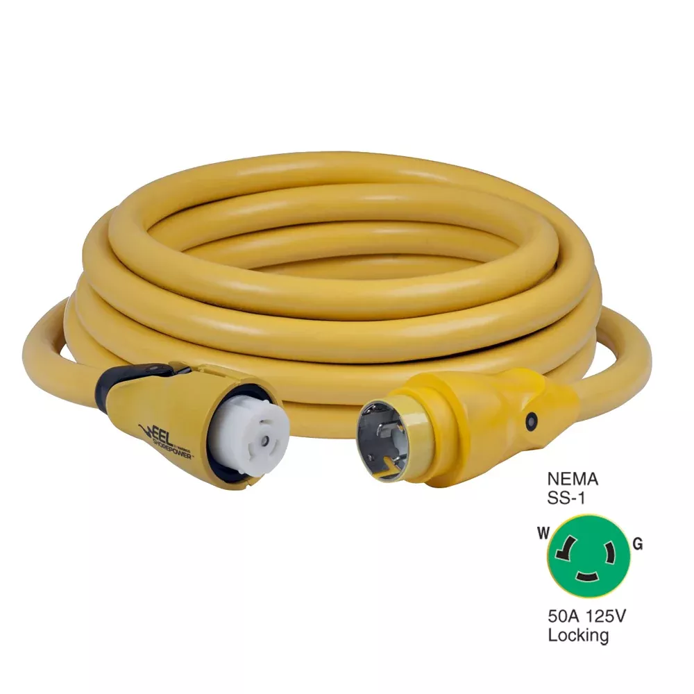Marinco CS503-25 EEL 50A 125V Shore Power Cordset - 25' - Yellow [CS50
