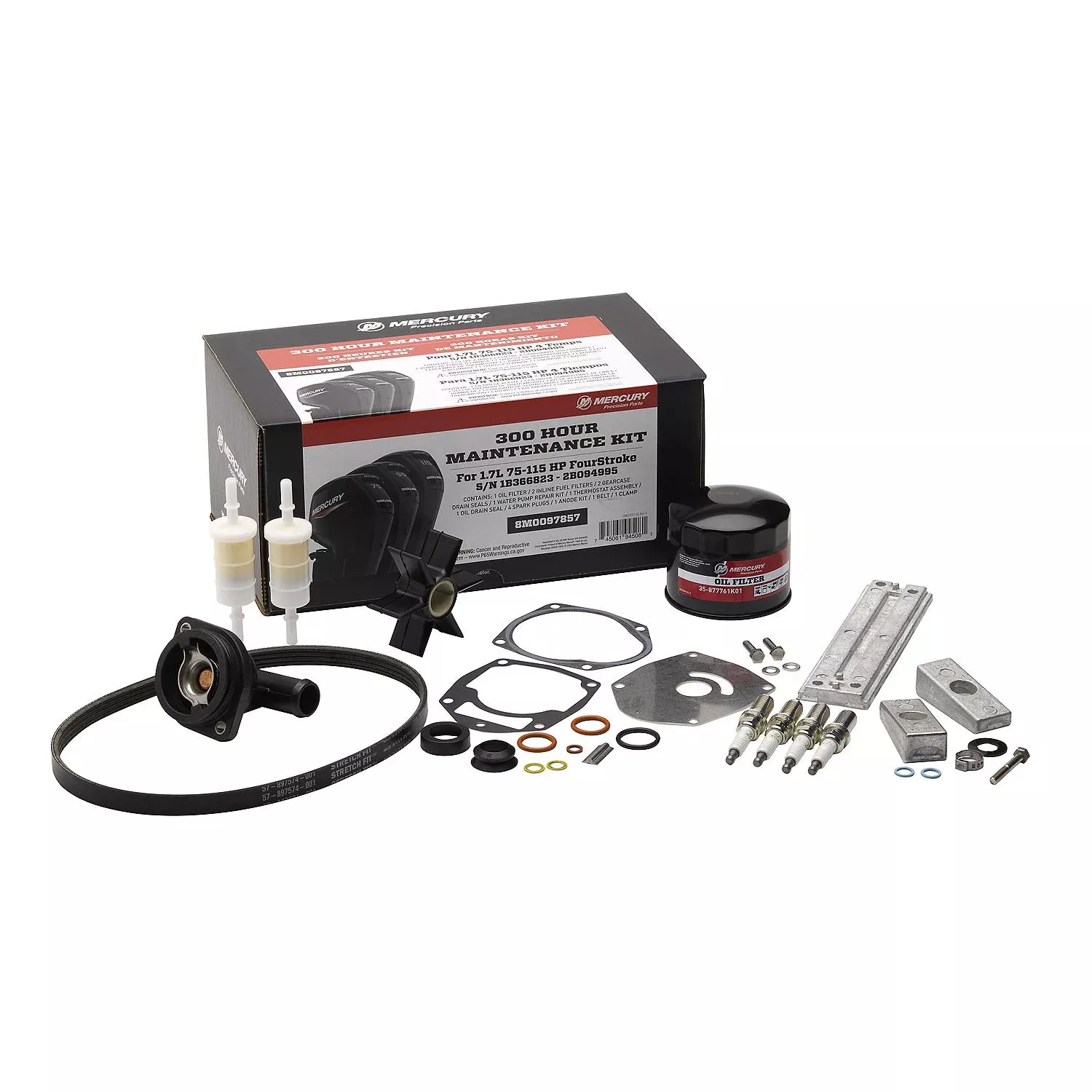 Mercury 300 Hour Service Kit 75–115hp FourStroke EFI