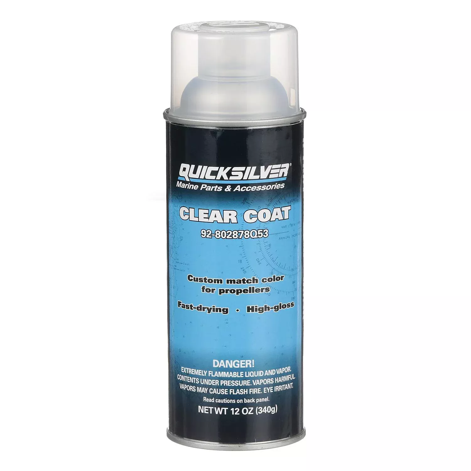 Mercury 802878Q53 Clear Coat Enamel – 12 oz Spray