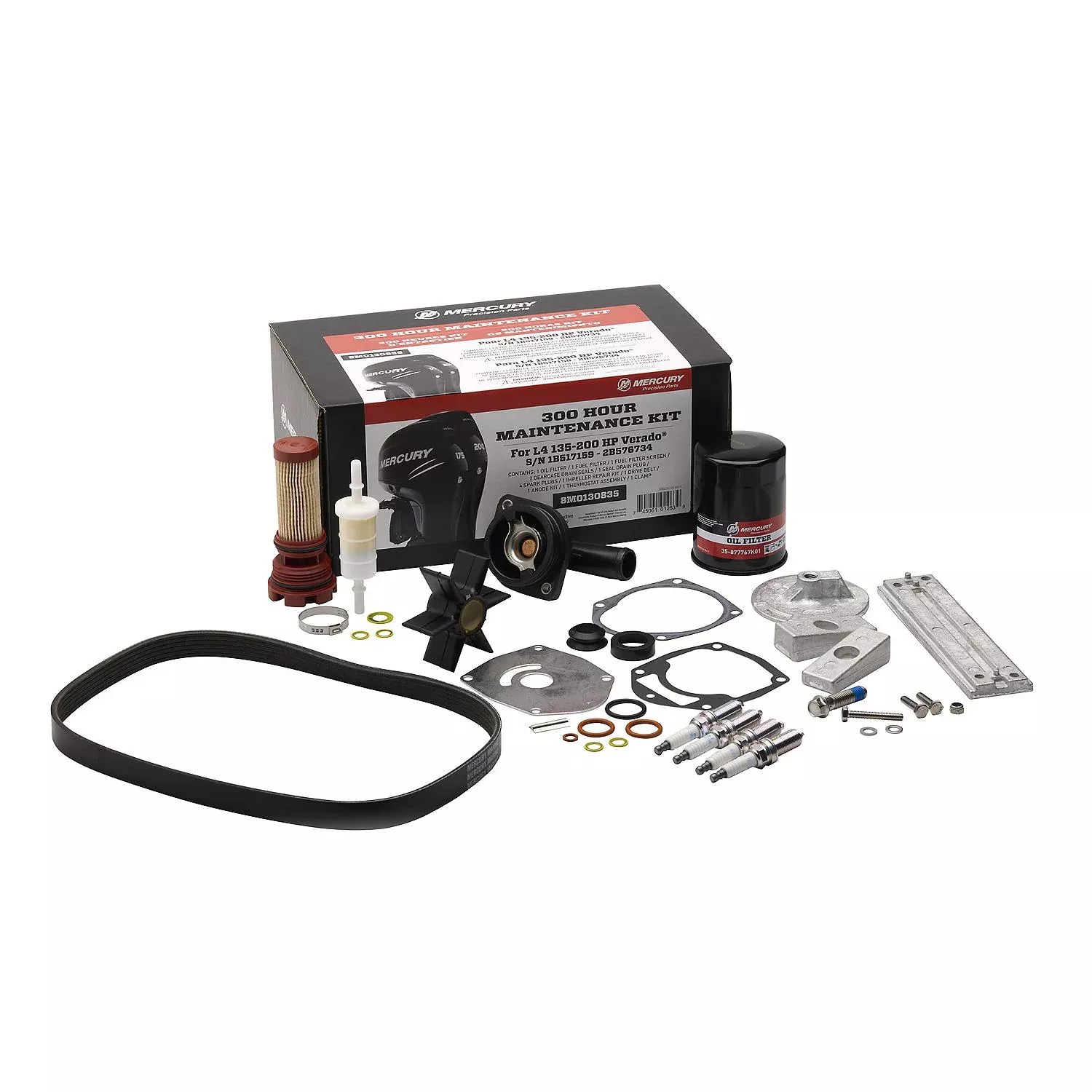 Mercury 8M0130835 L4 Verado 300 Hour Maintenance Kit