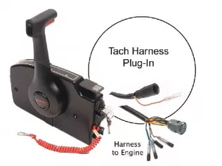 Mercury - Side Mount Remote Control - 15 Ft Harness - Fits MY2005/Newe