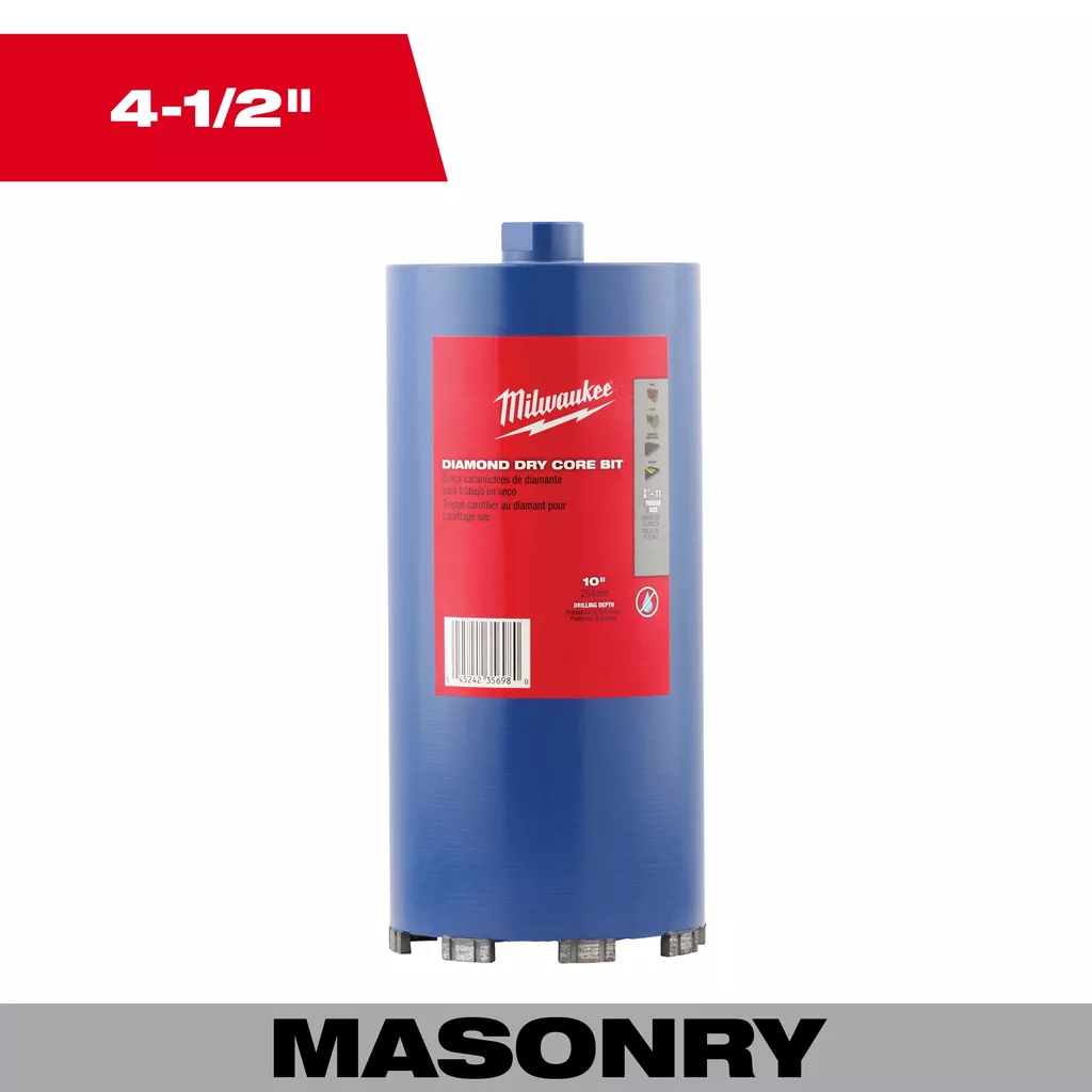 Milwaukee 48-17-0045 4-1/2" Dry Core Mas