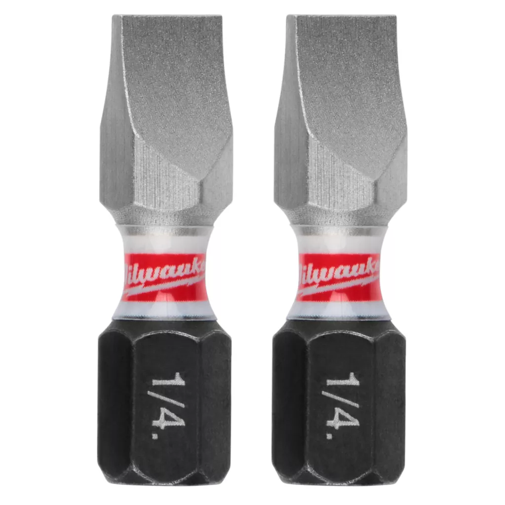 Milwaukee 48-32-4118 SHOCKWAVE™ Impact Slotted 1/4" Insert Bits (25 Pack)