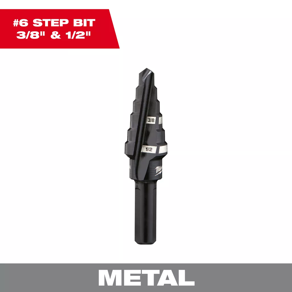 Milwaukee 48-89-9206 #6 3/8" & 1/2" Step Drill Bit