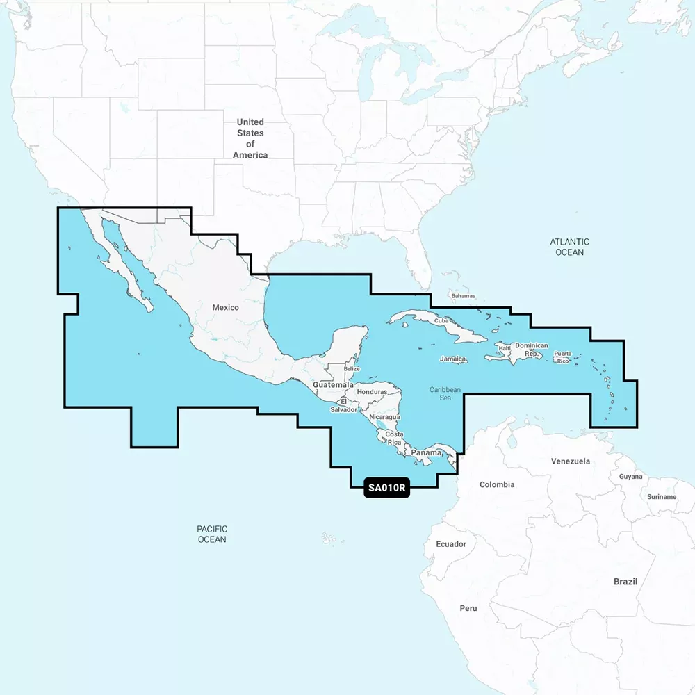 Navionics NASA010R - Central America Caribbean - Navionics+ [010-C1459