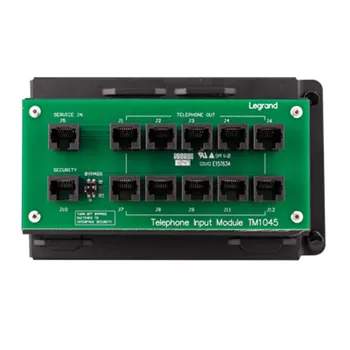 On-Q TM1045 10-Way Black RJ45 Telephone Module with RJ31X