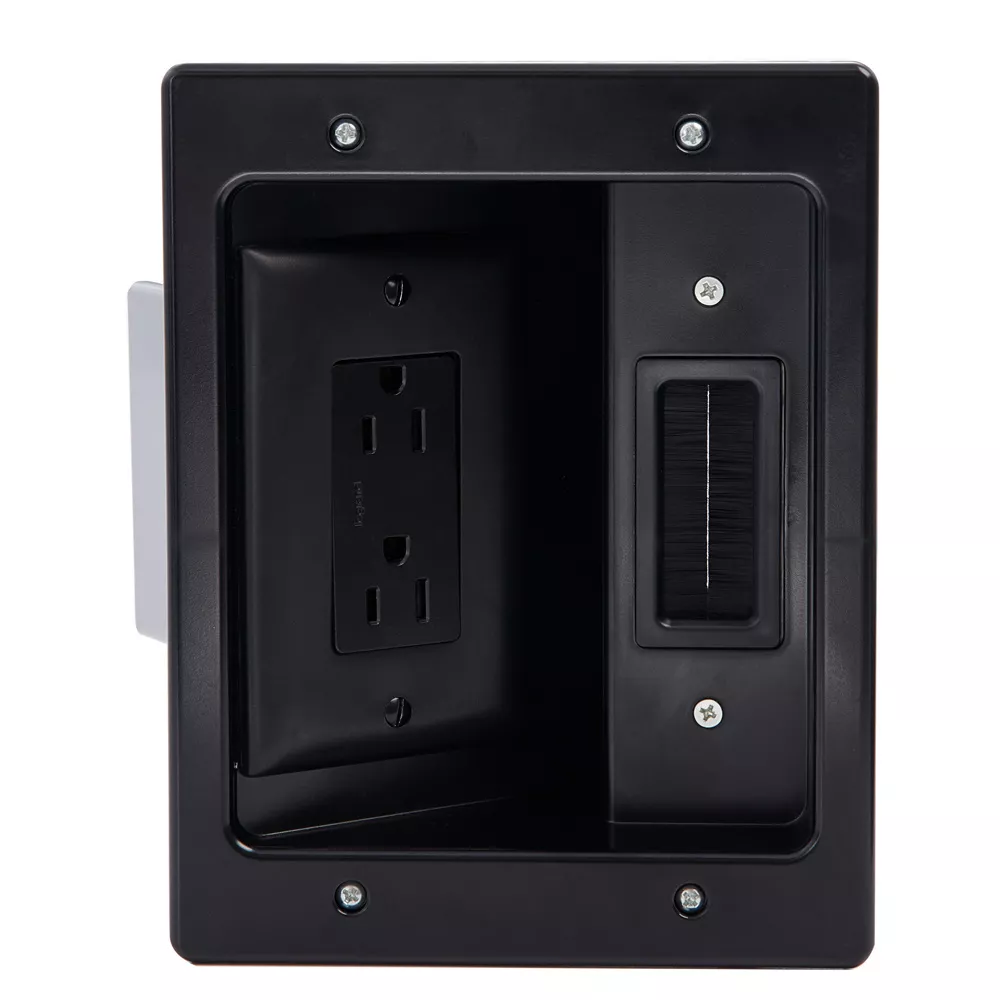 OnQ HT2102BKV1 BLACK FLAT PANEL REC