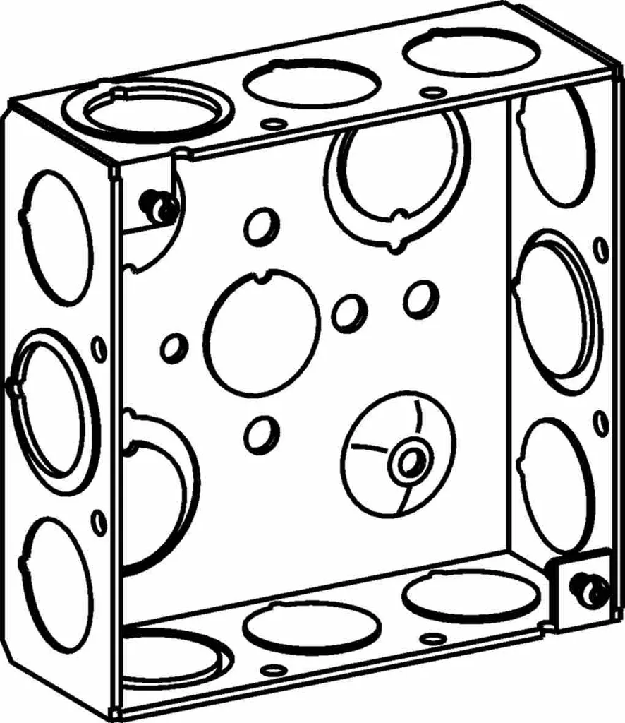 Orbit 4SB-MKO 4" Square Box, Welded w/ MKO, 1-1/2" Deep