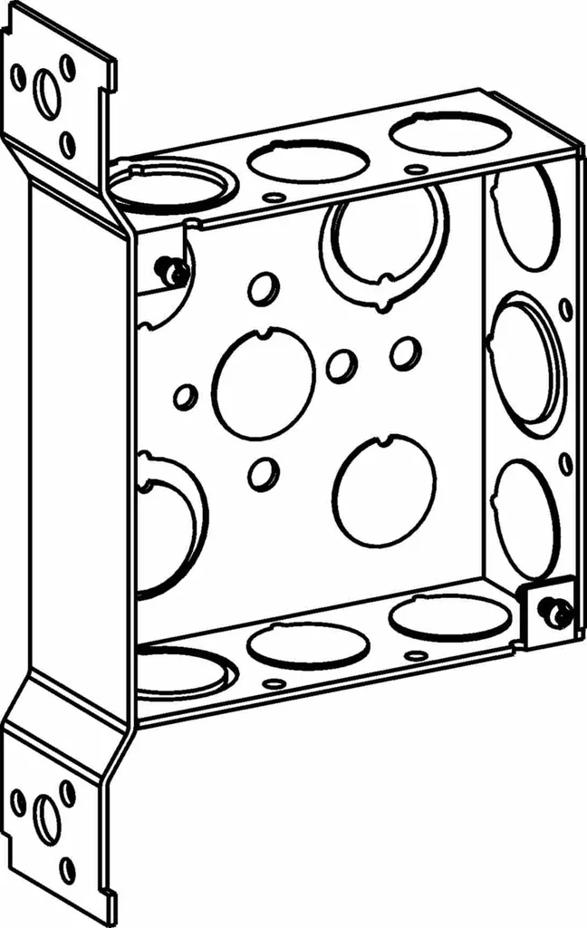 Orbit 4SB-MKO-FB 4" Square Box, Welded w/ MKO & FB Bracket, 1-1/2" Deep