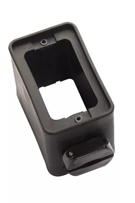 P&S 3050BK BLACK RUBBER BOX, 1 CLAM
