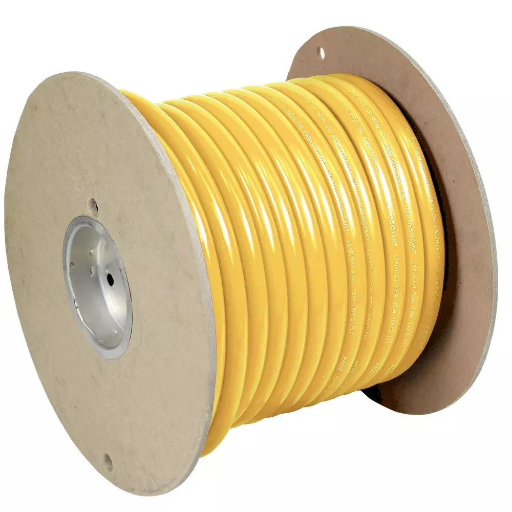 Pacer Yellow 40 AWG Battery Cable 100 WUL40YL100