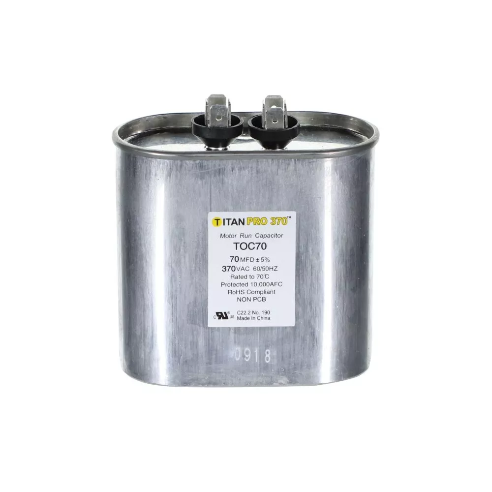 Packard TOC70 Titan ProCap 70 MFD, 370V, Oval Run Capacitor