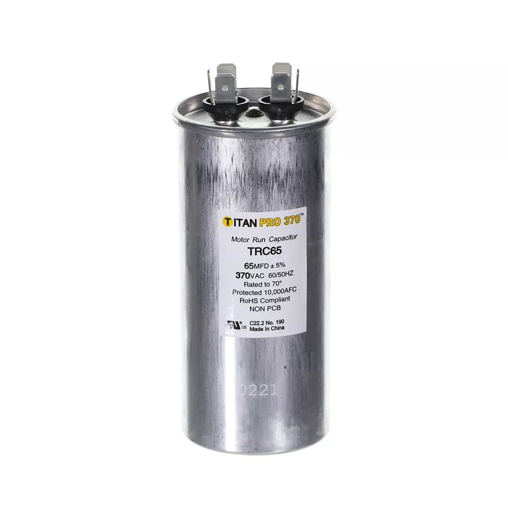 Packard TRC65 Titan ProCap 65 MFD, 370V, Round Run Capacitor