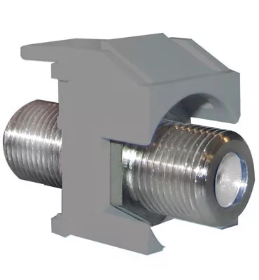 Pass & Seymour ACNRFCM1 MagnesiumRecessed Nickel F-Connector Keystone Insert