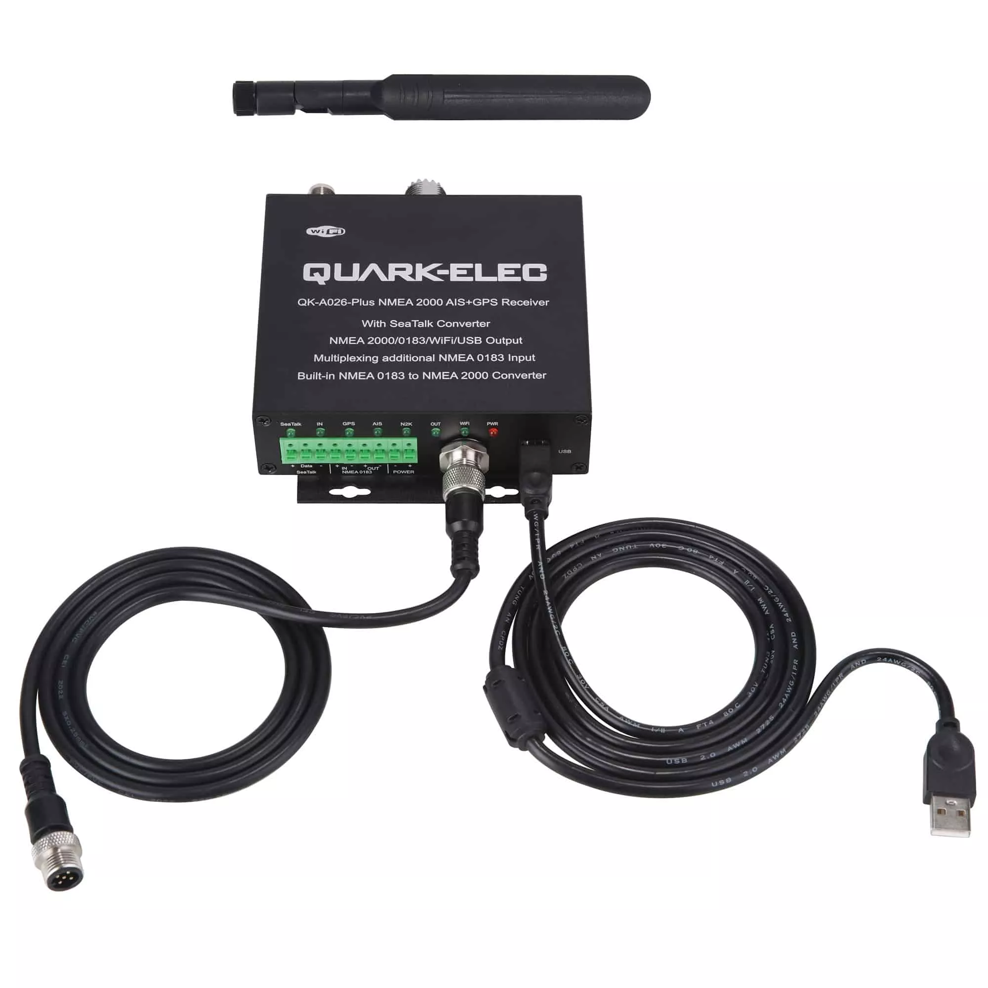 Quark-Elec NMEA 2000 AIS Receiver with NMEA Multiplexer + N2K Converte