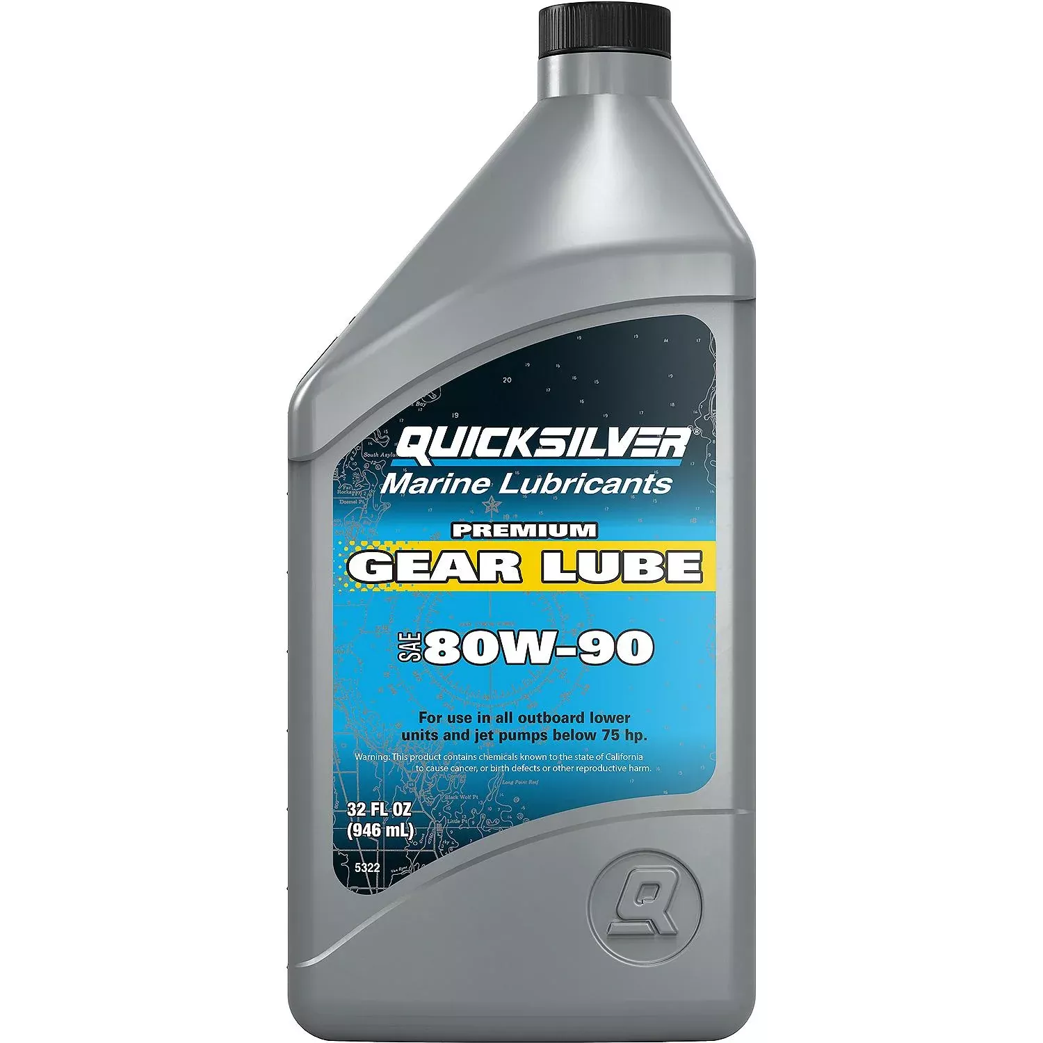Quicksilver 80W-90 Premium Gear Lube 8 oz – 858058Q01
