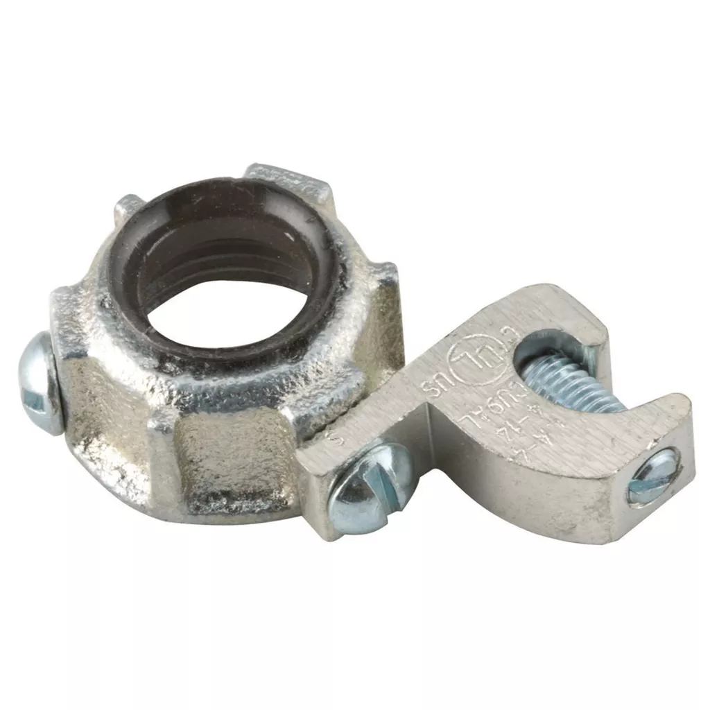 Raco 1214 1" 150deg Rigid/IMC Grounding Bushing, Lay-in-Lug, Insulated